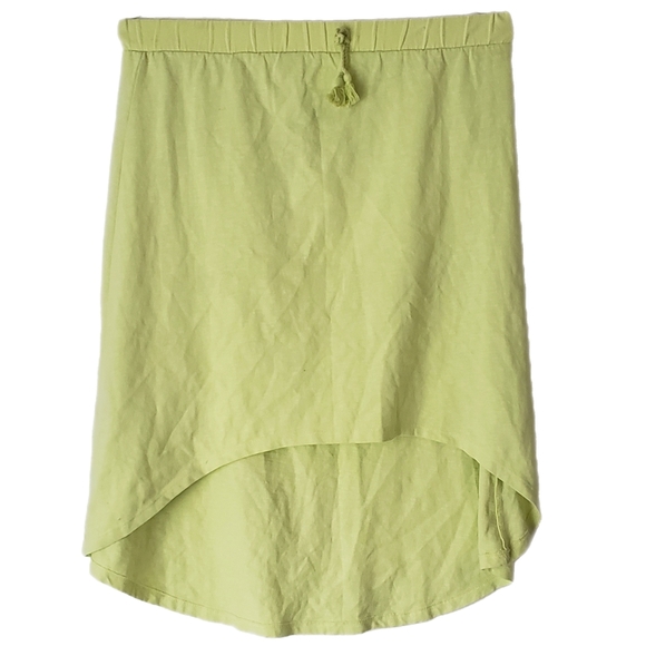 Crazy8 Lime Green High-Low Skirt – Size L (10–12) - Picture 1 of 2